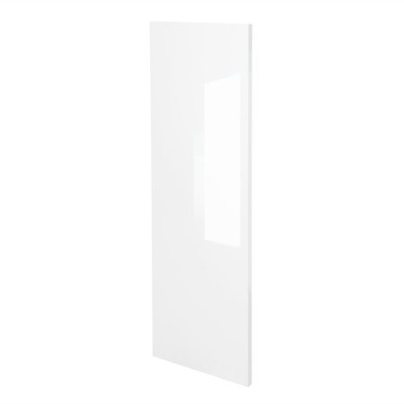 CAMBRIDGE White Gloss Slab Style Wall Kitchen Cabinet End Panel (12 in W x 0.75 in D x 30 in H) SA-WUEP30-WG